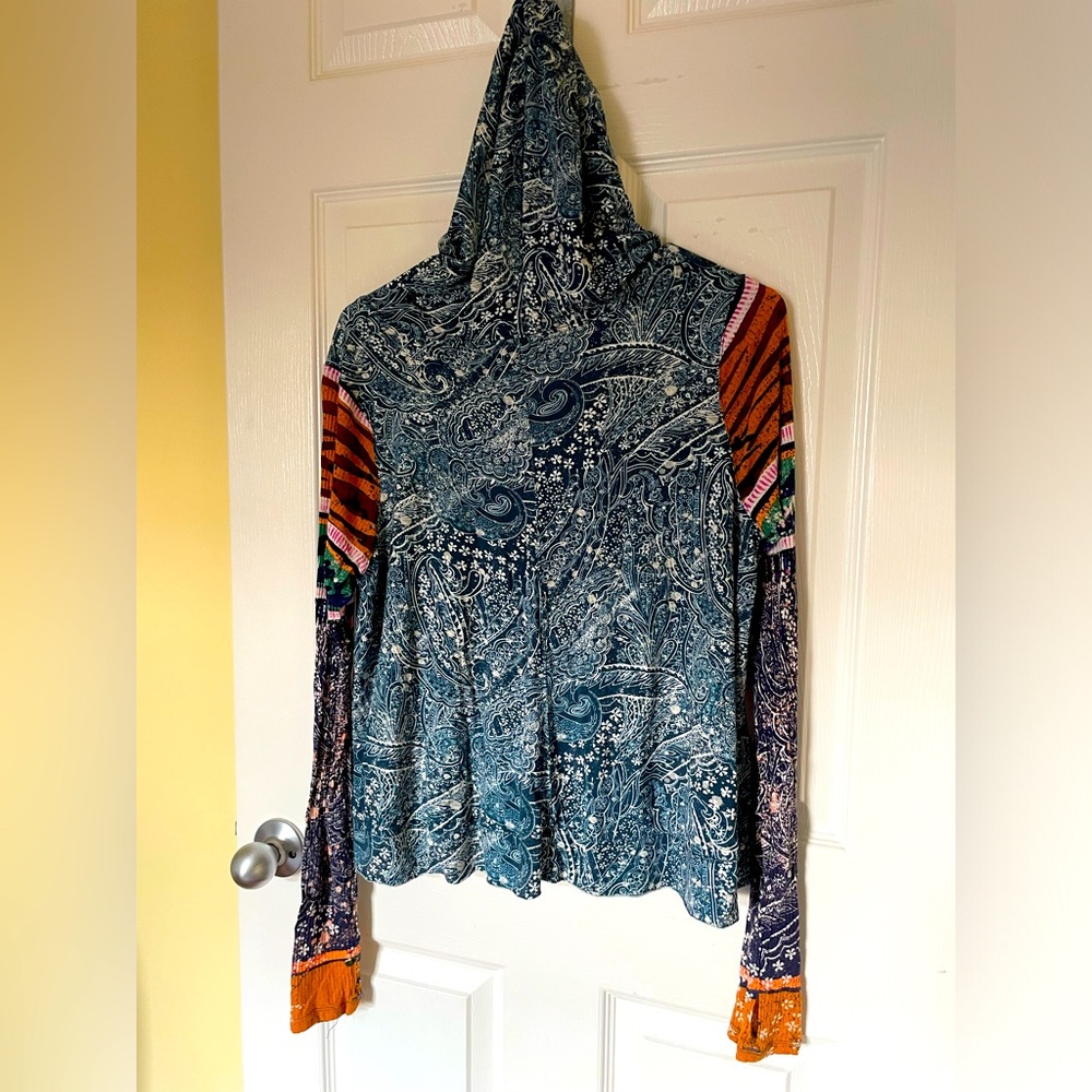 Free People Soul Searcher Printed Hoodie